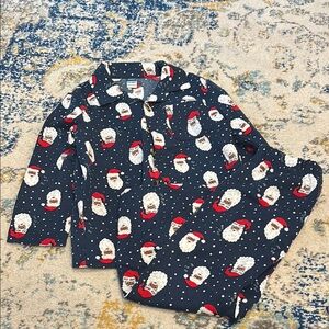 Old Navy Kids Santa Print Pajama Set